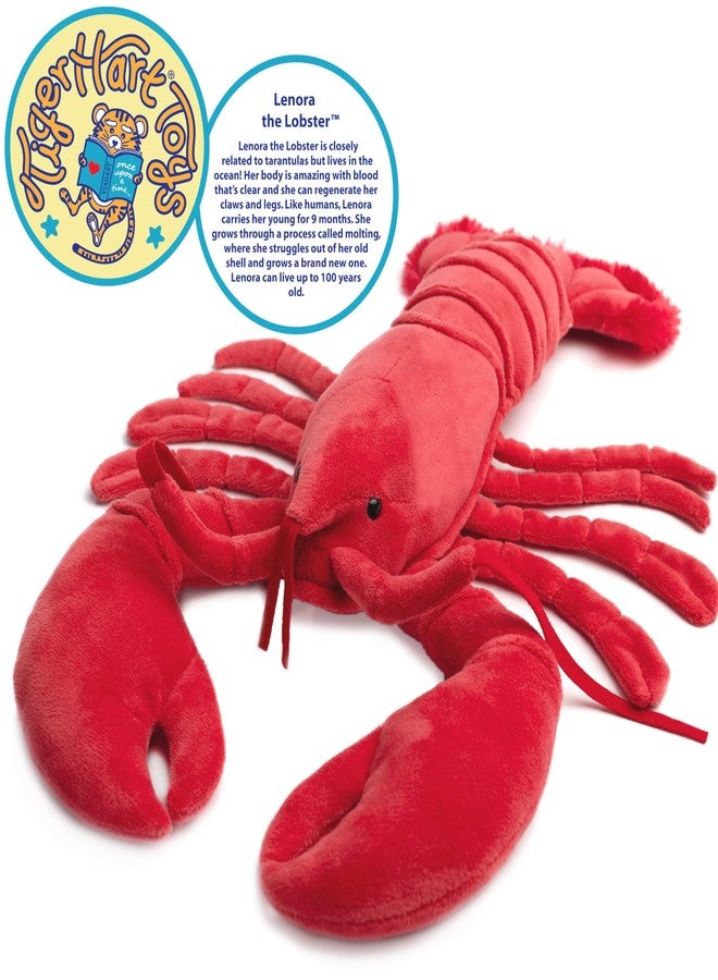 TigerHart Lenora The Lobster - 13 Inch Stuffed Animal Plush - Image 2